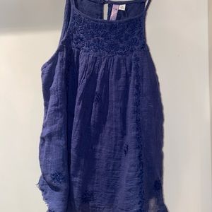 Blue francescas tank top